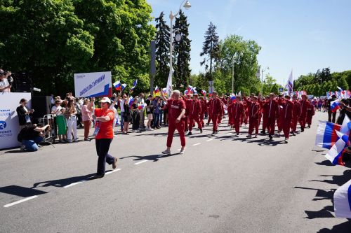 Самые лучшие ГТОшники собрались на шествие в Москве