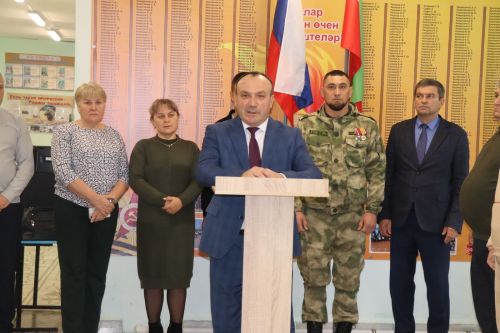 В Старокакерлинской школе Дрожжановского района РТ открыли уголок памяти участнику СВО