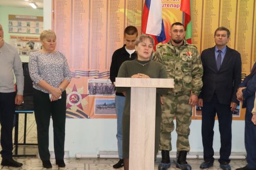 В Старокакерлинской школе Дрожжановского района РТ открыли уголок памяти участнику СВО