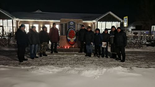 В Дрожжановском районе РТ прошла акция «Афганская свеча памяти»