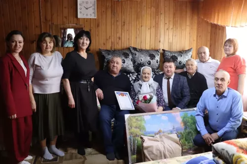 Жительница села Алешкин-Саплык Дрожжановского района РТ отметила 90-летний юбилей
