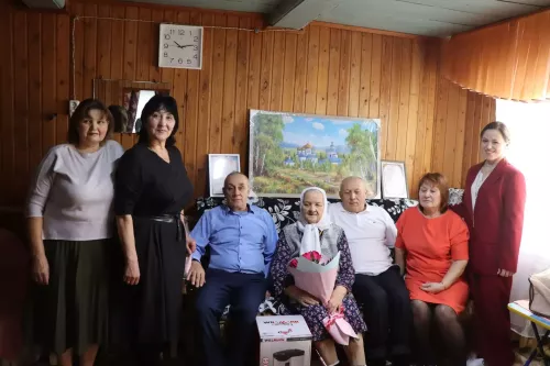 Жительница села Алешкин-Саплык Дрожжановского района РТ отметила 90-летний юбилей