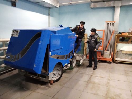 В Дрожжановском районе РТ провели техосмотр самоходных машин МБО «Спортивная школа»