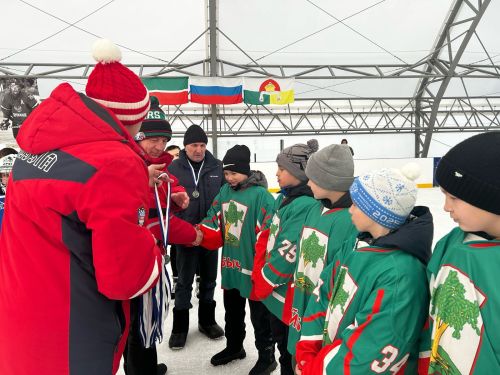 В Дрожжановском районе РТ прошел турнир по хоккею среди юношеских команд