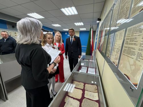 Музей боевой и трудовой славы открылся в селе Алешкин-Саплык Дрожжановского района РТ к 80-летию Победы