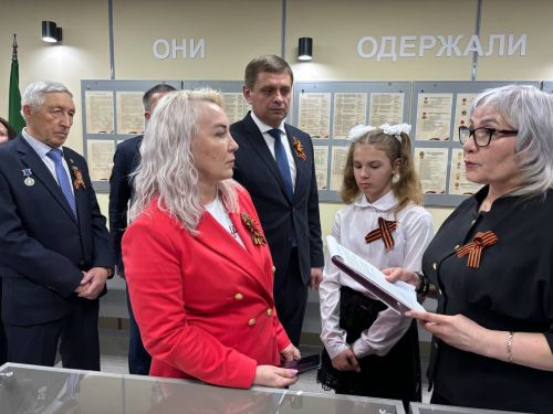 Музей боевой и трудовой славы открылся в селе Алешкин-Саплык Дрожжановского района РТ к 80-летию Победы