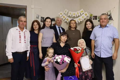 Жительница села Старые Убеи Дрожжановского района РТ отметила 90-летний юбилей