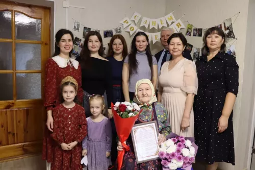 Жительница села Старые Убеи Дрожжановского района РТ отметила 90-летний юбилей
