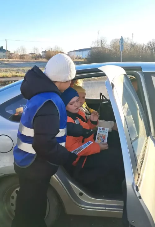 В детсаду «Сказка» прошла акция «Ребёнок — главный пассажир!»