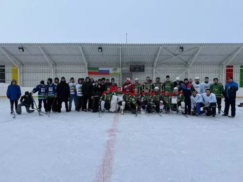 Команда хоккеистов Дрожжановского района выиграла переходящий Кубок в Кайбицком районе
