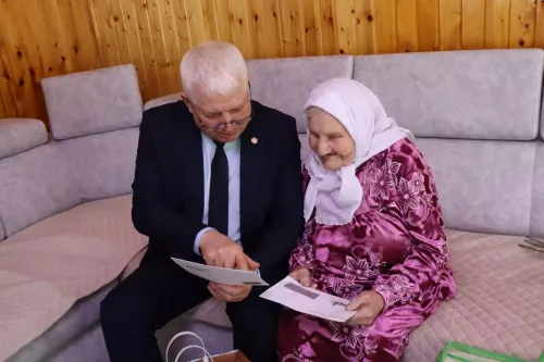Жительница села Шланга Дрожжановского района РТ отметила с 95-летний юбилей