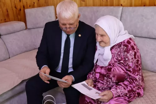 Жительница села Шланга Дрожжановского района РТ отметила с 95-летний юбилей