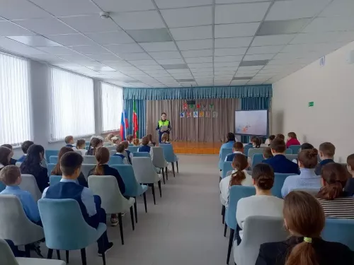 В Малоцильнинской школе юным пешеходам напомнили о дорожной безопасности