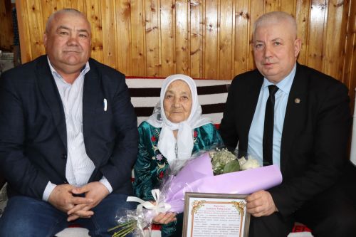 Долгожительницу Дрожжановского района поздравили с 90-летием