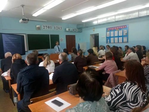 В Стародрожжановской школе №1 прошло родительское собрание с инспектором