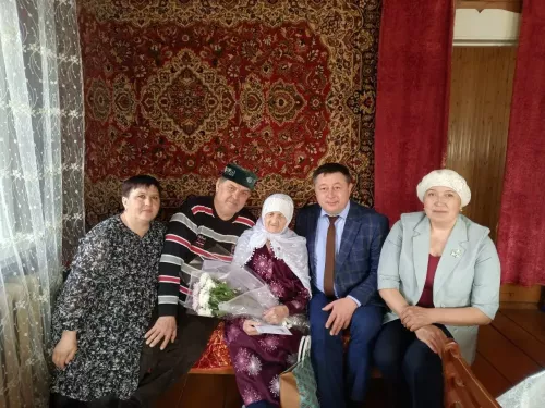 Ветерана труда из Дрожжановского района поздравили с 95-летним юбилеем