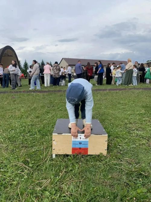 В Дрожжаном в рамках празднования Дня защиты детей работала площадка ГТО