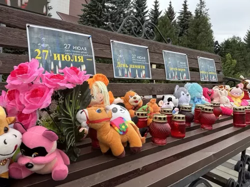 Память детей — жертв войны в Донбассе отметили в Дрожжановском районе