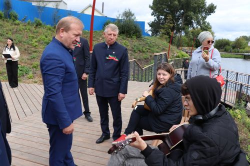 Открытие пруда "Приказ" по улице Школьная в селе Старое Дрожжаное -2023