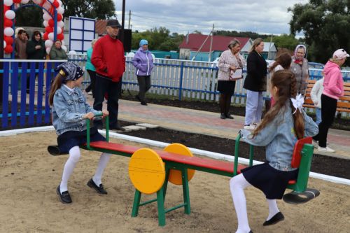Открытие парка в селе Большая Акса Дрожжановского района -2023