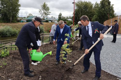 Открытие пруда "Приказ" по улице Школьная в селе Старое Дрожжаное -2023