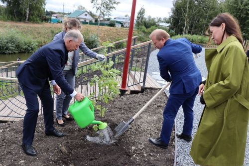 Открытие пруда "Приказ" по улице Школьная в селе Старое Дрожжаное -2023