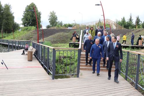 Открытие пруда "Приказ" по улице Школьная в селе Старое Дрожжаное -2023