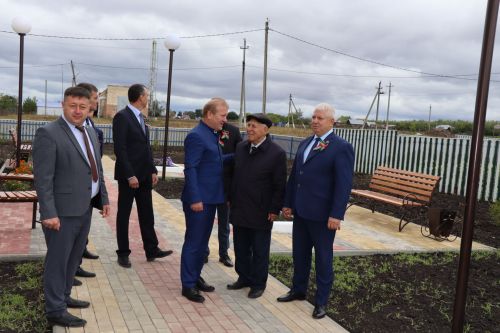 Открытие парка в селе Большая Акса Дрожжановского района -2023