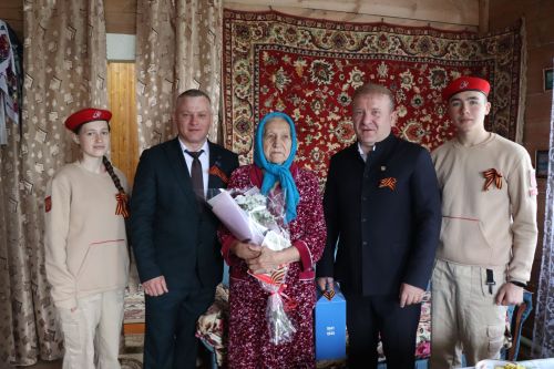 Поздравление тружеников тыла в Дрожжановском районе-2024