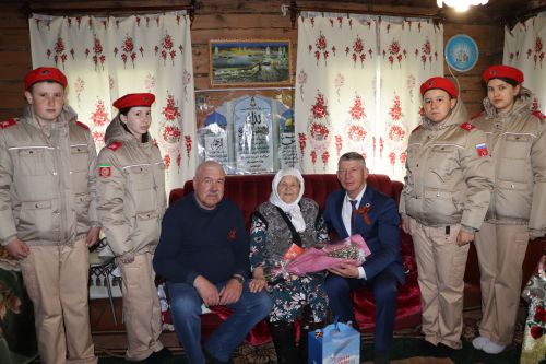 Поздравление тружеников тыла в Дрожжановском районе-2024
