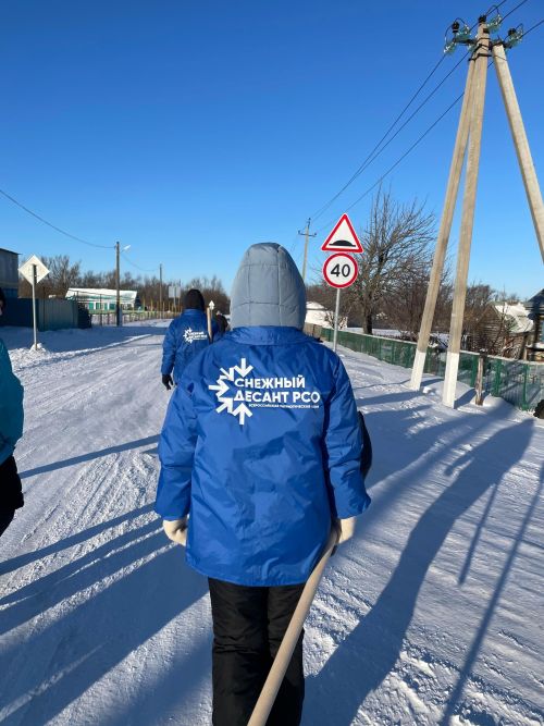 Снежный десант российских студенческих отрядов в Дрожжановском районе РТ