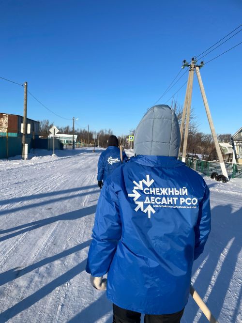 Снежный десант российских студенческих отрядов в Дрожжановском районе РТ