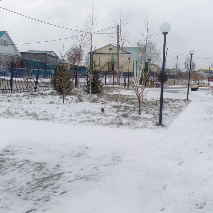 Россию в апреле засыпало снегом