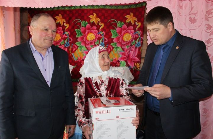 Жительницу Дрожжановского района поздравили с 90-летием