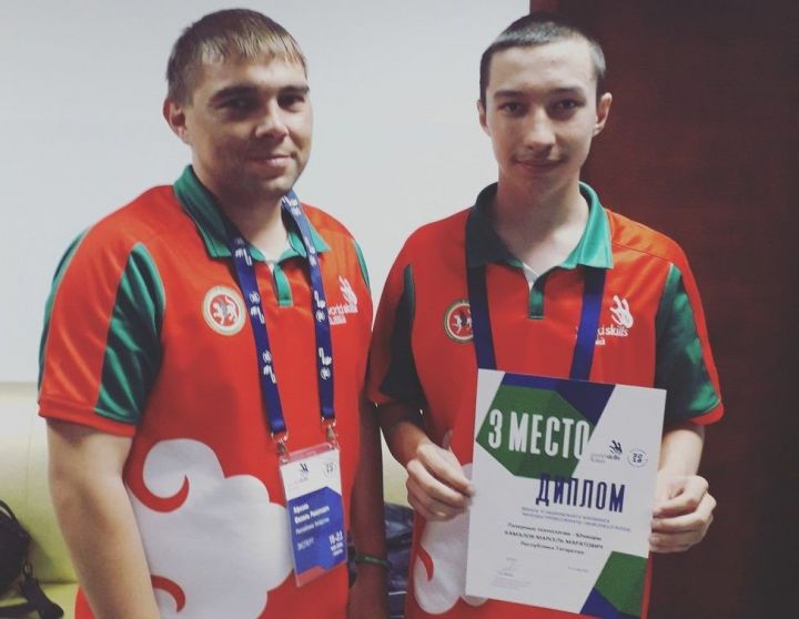Марсель Камалов из Дрожжановского района занял 3 место на Чемпионате "WorldSkills Junior - 2018"