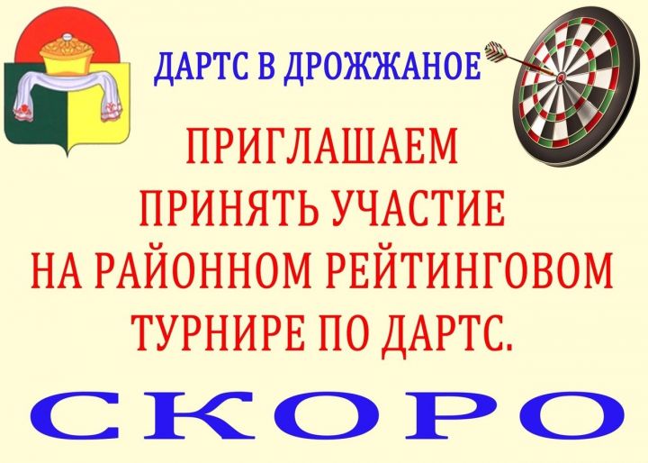 В Дрожжановском районе впервые пройдут соревнования по дартсу