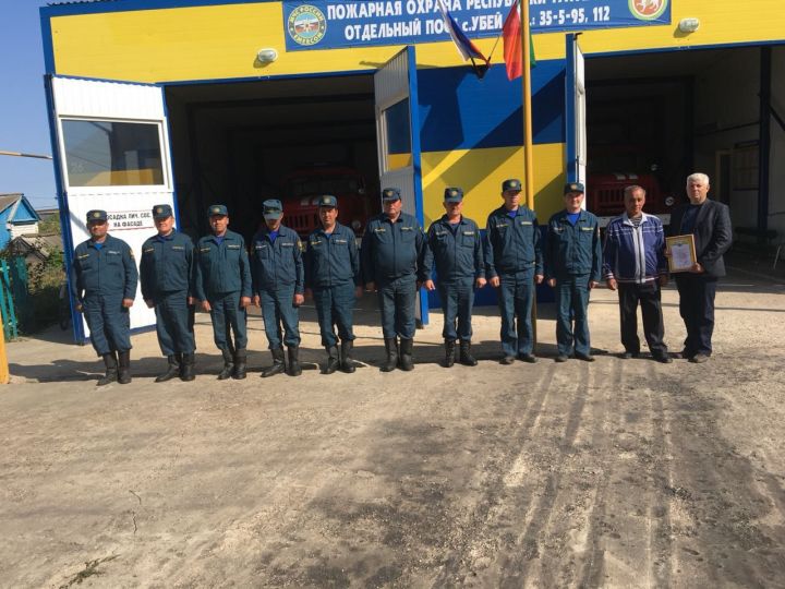 Пожарный пост села Убеи Дрожжановского района отметил свое 10-летие