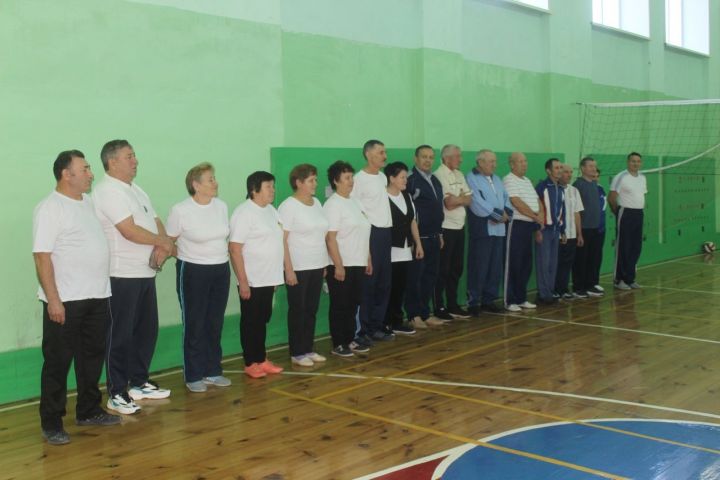 В Дрожжаном прошёл турнир по волейболу среди пенсионеров