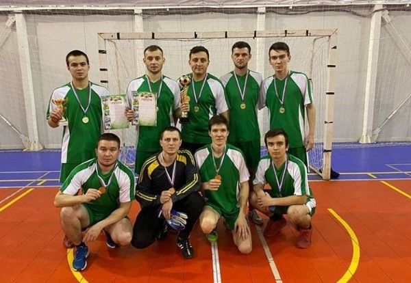 Дрожжановская команда победитель соревнований по мини-футболу