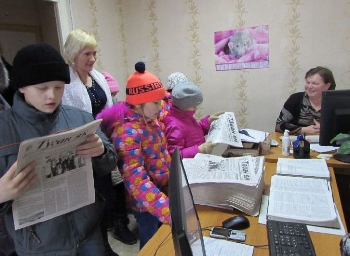 Редакцию газеты «Туган як», «Таван ен» посетили воспитанники приюта «Теплый дом»
