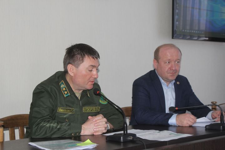 Дрожжановский район с рабочим визитом посетил министр лесного хозяйства РТ