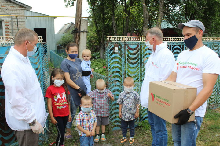 Многодетные семьи Дрожжановского района получили продуктовые наборы