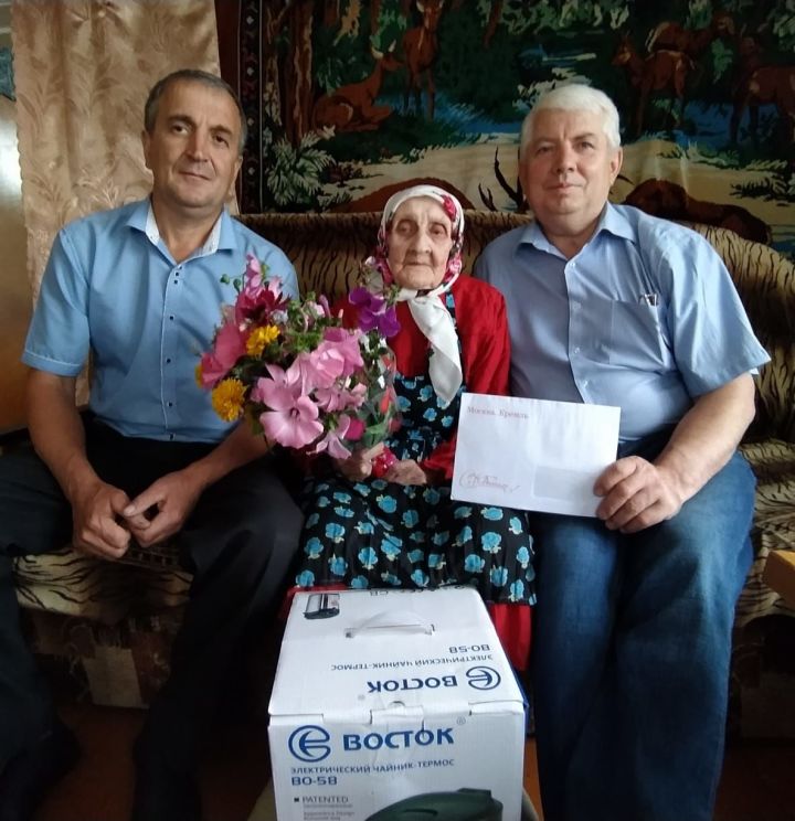 Жительницу села Старые Убеи поздравили с 95 летием