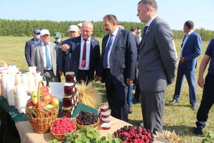 Алексей Песошин открыл парк "Чүпрәле", встретился с хлеборобами и посетил дом культуры после капремонта