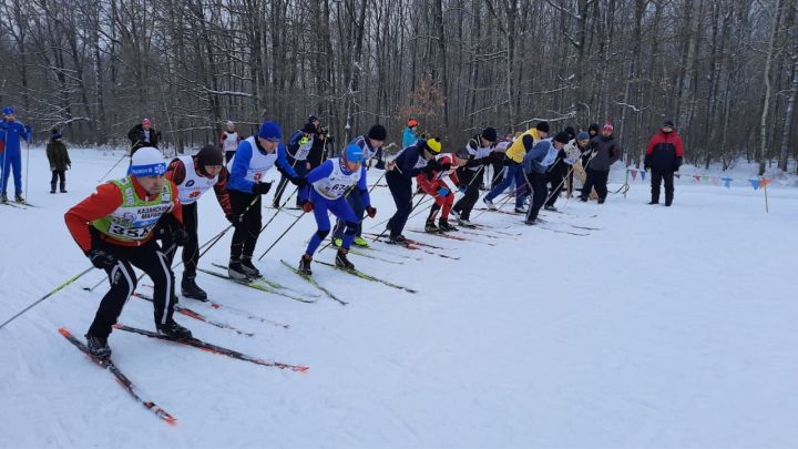 Дрожжановцы соревновались на лыжне