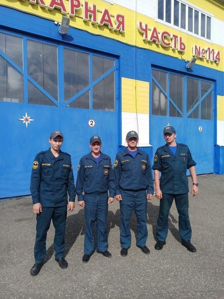 Дрожжановская команда пожарных&nbsp;&nbsp;показала лучшее время среди всех участников