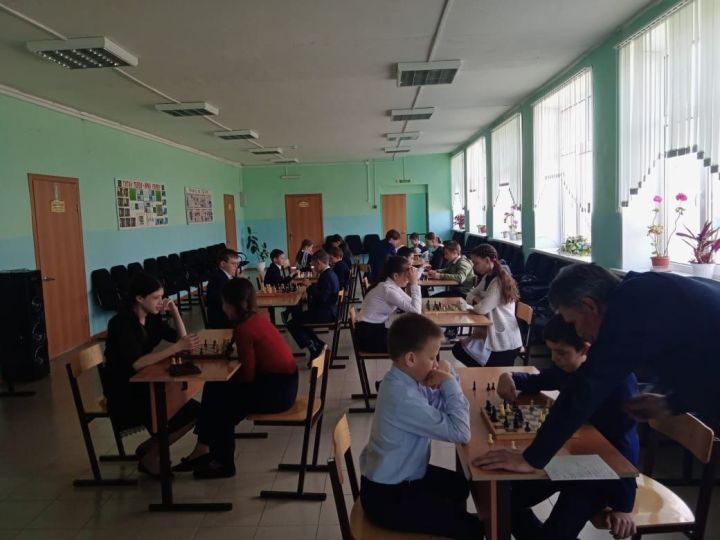 Учащиеся Старошаймурзинской СОШ сыграли в шахматы на призы партии «Единая Россия»