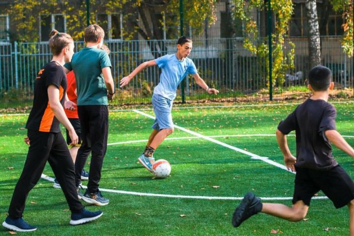 В двух школах  Казани оборудованы новые спортивные площадки