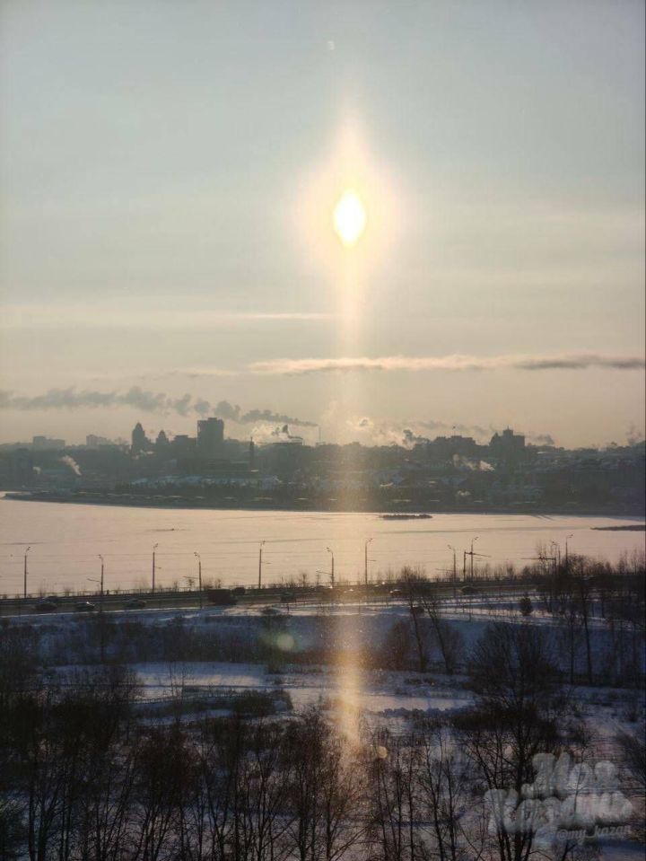 В небе над Казанью появилось солнечное гало