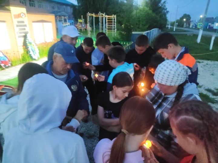 Акция Свеча памяти в селе Новое Ильмово Дрожжановского района: фото и хроника